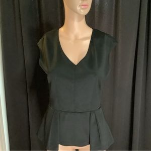 Saks Fifth Avenue Women's Black Blouse size large